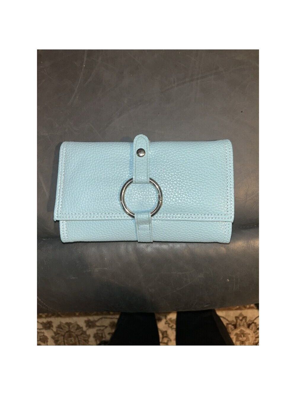 PreZerve Jewelry Organizer FlexZorb Zippers Pockets Wallet Anti-Tarnish Blue